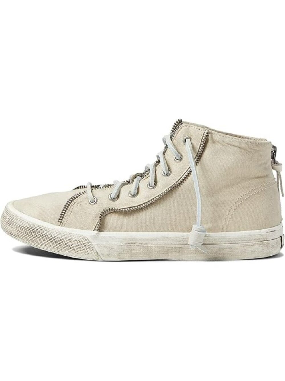 Sperry x Rebecca Minkoff High Top Canvas Sneaker Womens Size 7.5M Tan Boots